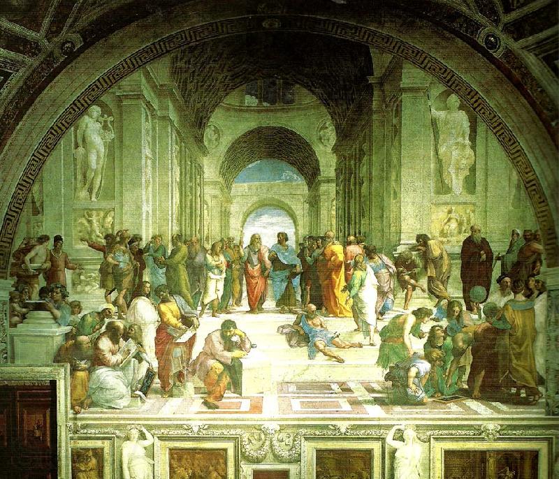 Raphael school of athens Spain oil painting art
