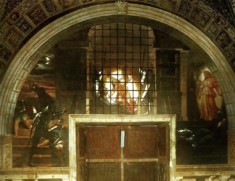 Raphael freeing of st peter Spain oil painting art