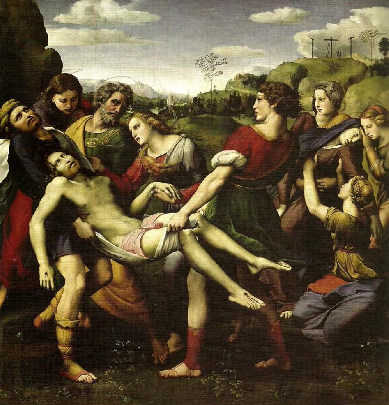 Raphael far leet :entombment Norge oil painting art