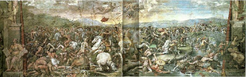 Raphael battle of the milvian bridge Spain oil painting art