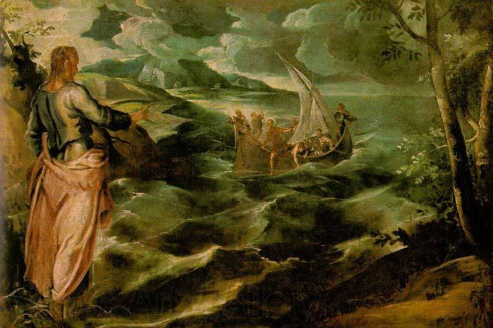Tintoretto Christ at the Sea of Galilee Spain oil painting art