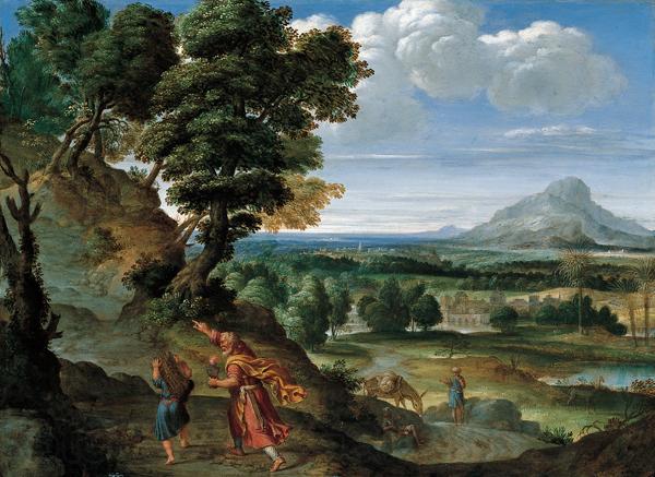 Domenichino Abraham Leading Isaac to Sacrifice Norge oil painting art