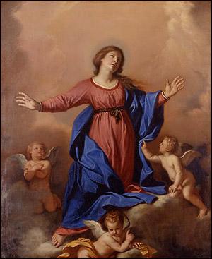 GUERCINO assumption of the Virgin Norge oil painting art