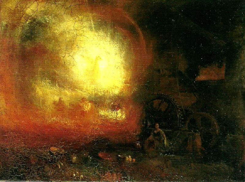 J.M.W.Turner the hero of a hundred fights Norge oil painting art