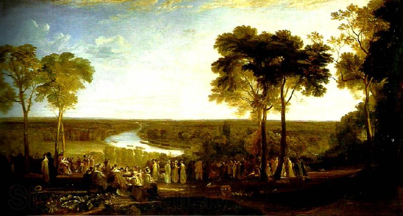 J.M.W.Turner england:richmond hill, on the prince regent's birthday Spain oil painting art