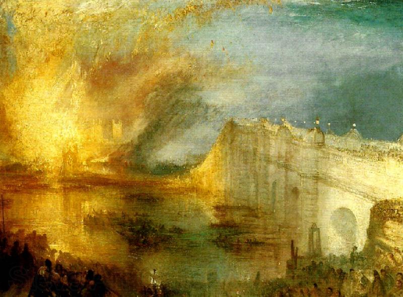 J.M.W.Turner the burning of the house of lords and commons Spain oil painting art