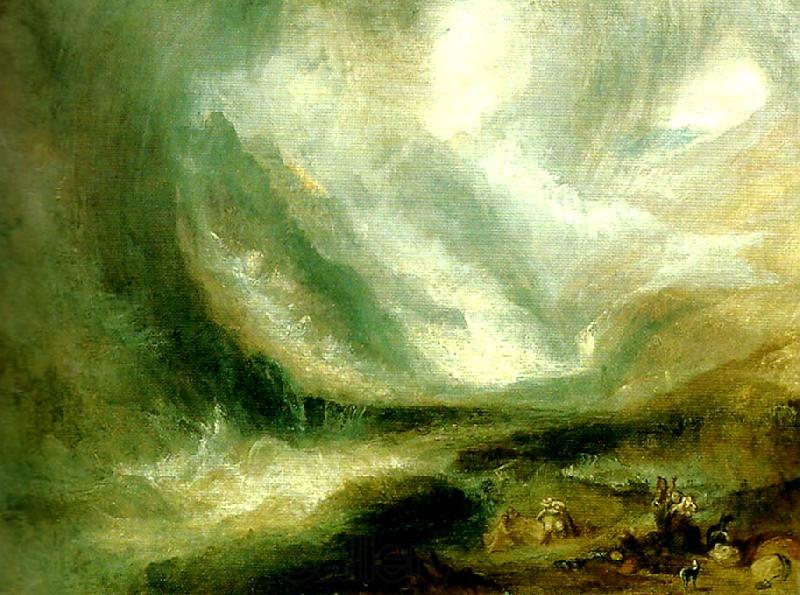 J.M.W.Turner snow- storm avalanche and inundation-a scene in the upper part of the val d'aouste piedmont Germany oil painting art