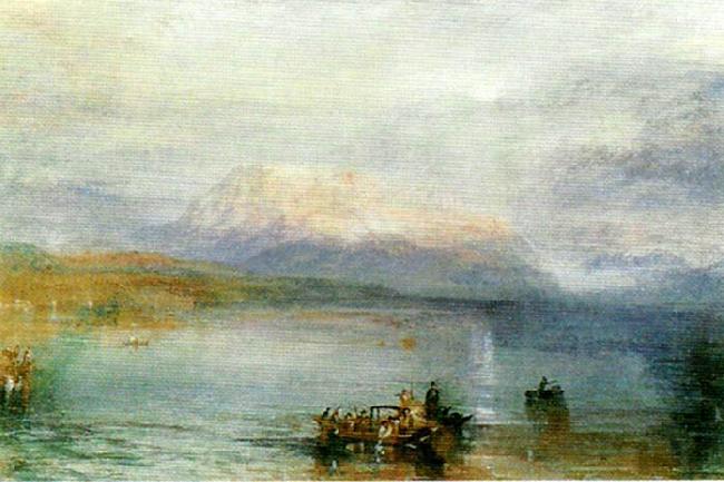 J.M.W.Turner the red rigi Norge oil painting art