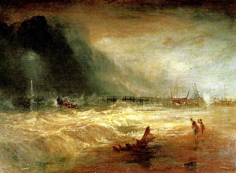 J.M.W.Turner life-boat and manby apparatus going off to a stranded vessel Germany oil painting art