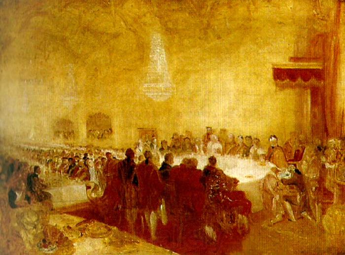 J.M.W.Turner george iv at the provost's banquet, edinburgh Norge oil painting art