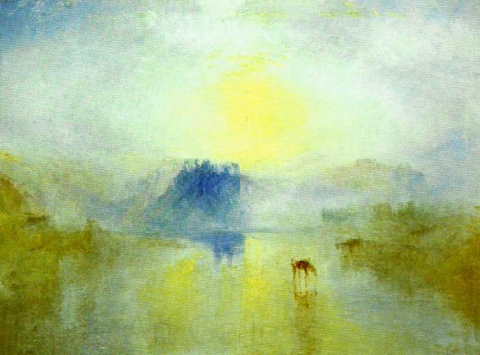 J.M.W.Turner norham castle, sunrise Norge oil painting art