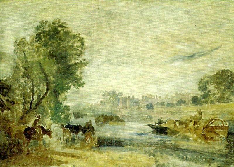J.M.W.Turner hampton cour from the thames Norge oil painting art