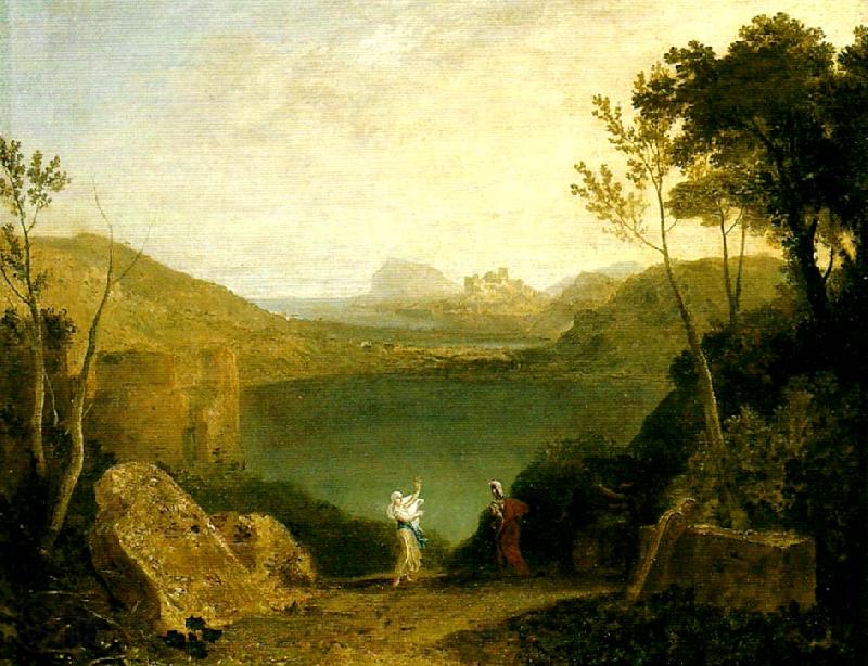 J.M.W.Turner aeneas and the sibyl, lake avernus Norge oil painting art