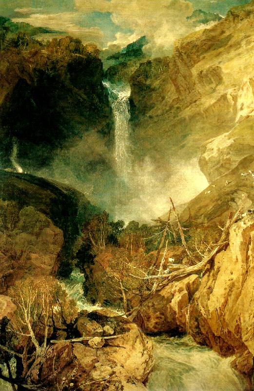 J.M.W.Turner fall of the reichenbach in the valley of oberhasli switzertand Spain oil painting art