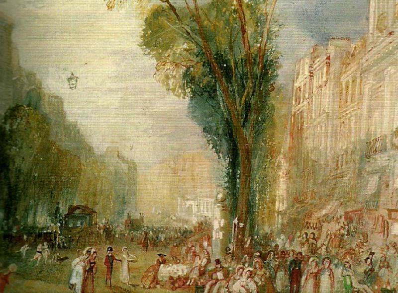 J.M.W.Turner boulevard des italiens France oil painting art