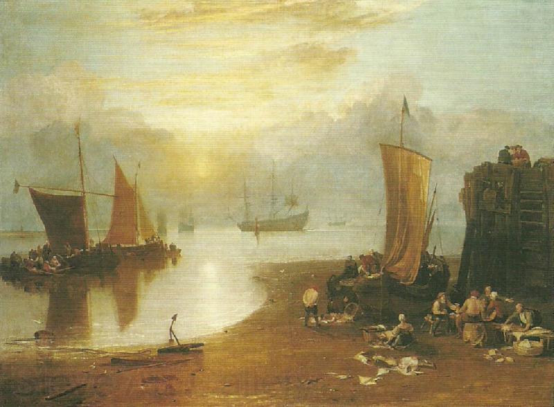 J.M.W.Turner sun rising through vapour France oil painting art