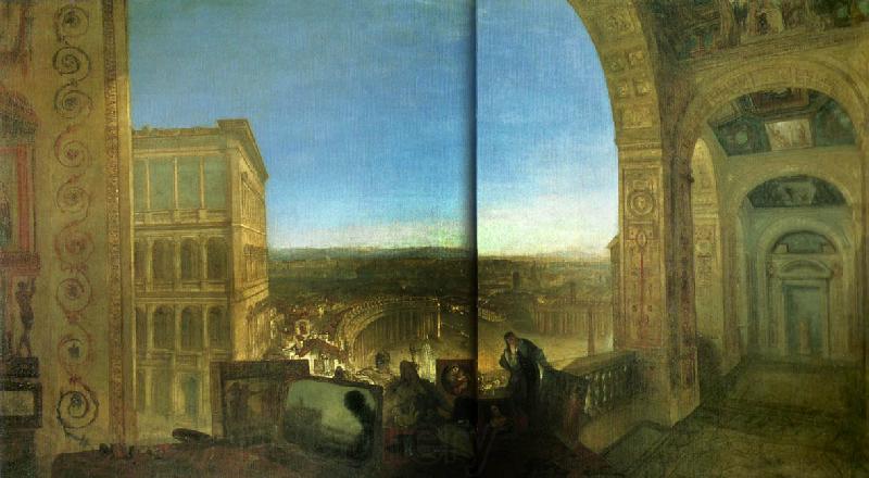 J.M.W.Turner rome from the vatican France oil painting art