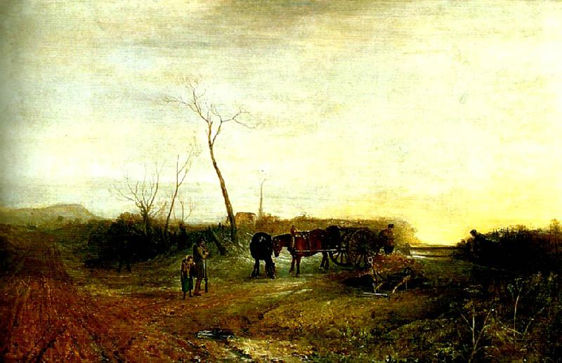 J.M.W.Turner frosty  morning France oil painting art