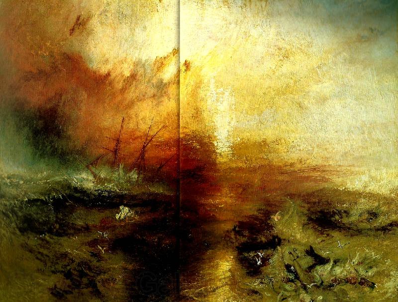 J.M.W.Turner slavers throwing overboard the dead and dying typhon Germany oil painting art