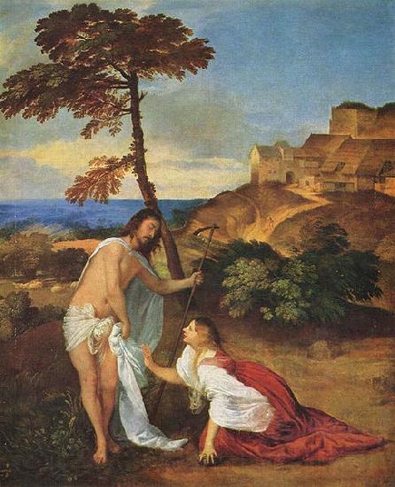 Titian Christus und Maria Magdalena France oil painting art