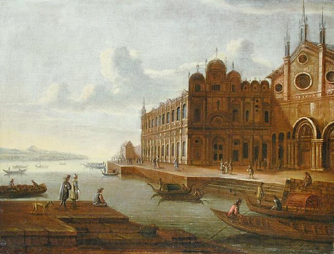Anonymous Fancy portraial of the Scuola Grande di San Marco France oil painting art