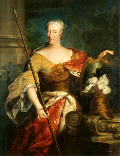 Anonymous Lubomirska as Minerva France oil painting art