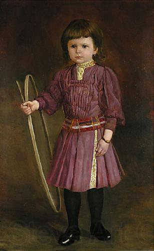 Anonymous Portrat eines Kindes mit Schlagreif Spain oil painting art