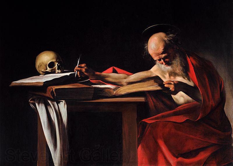 Caravaggio Saint Jerome Writing France oil painting art