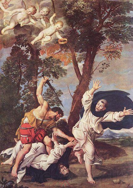 Domenichino Ermordung des Hl Petrus Martyr Spain oil painting art