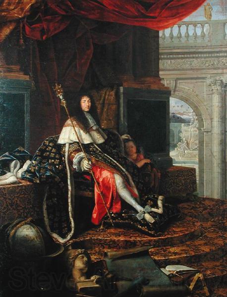 Testelin,Henri Portrait of Louis XIV of France Norge oil painting art