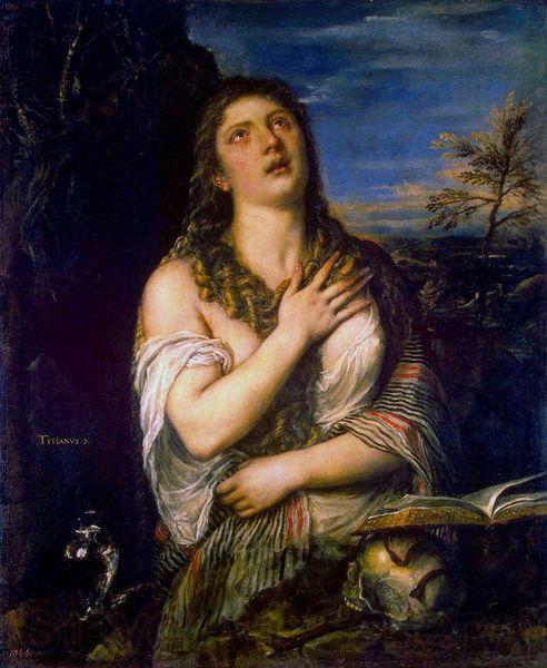 Titian Maria Magdalena Spain oil painting art