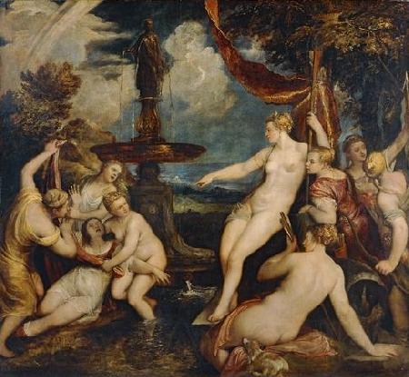 Titian Diana and Callisto by Titian Germany oil painting art