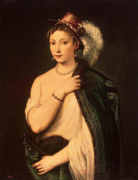 Titian Female Portrait. France oil painting art