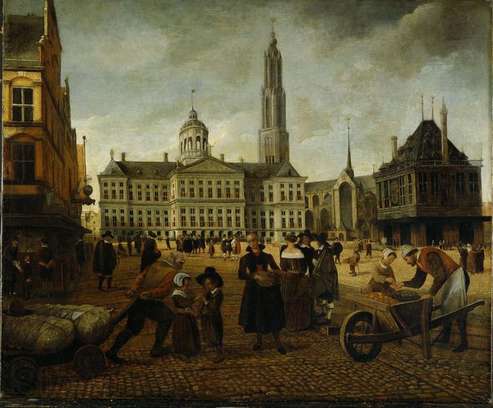 Anonymous Dam Square. Germany oil painting art