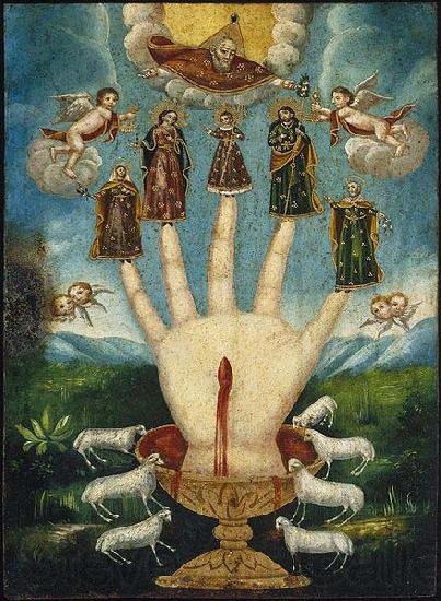 Anonymous The All-Powerful Hand), or The Five Persons France oil painting art