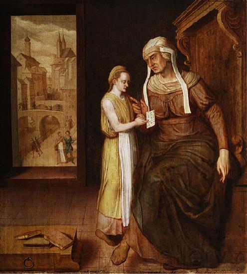 Anonymous Allegory of Teaching, German France oil painting art