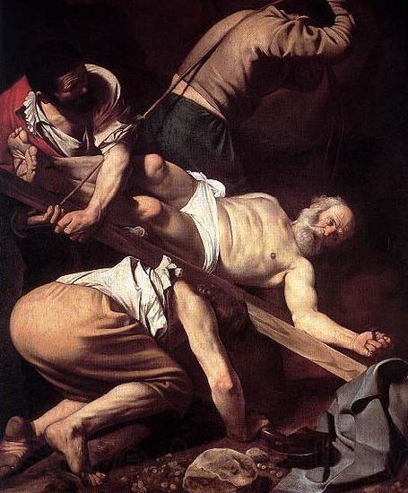 Caravaggio Crucifiction of St. Peter Norge oil painting art