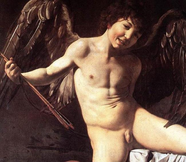Caravaggio Amor vincit omnia. France oil painting art