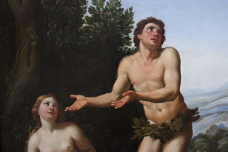 Domenichino Dieu reprimandant Adam et Eve France oil painting art