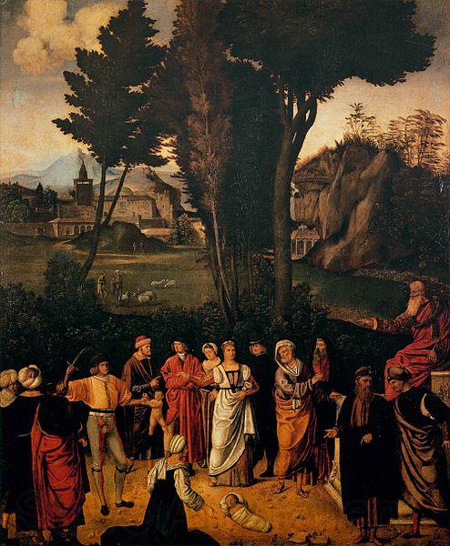 Giorgione The Judgment of Solomon Norge oil painting art
