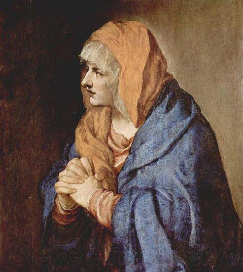 Titian Schmerzensmutter im Gebet Spain oil painting art