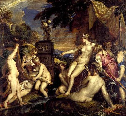 Titian Diana and Callisto Germany oil painting art