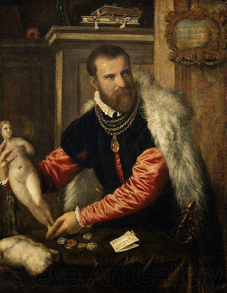 Titian Portrait of Jacopo de Strada Norge oil painting art
