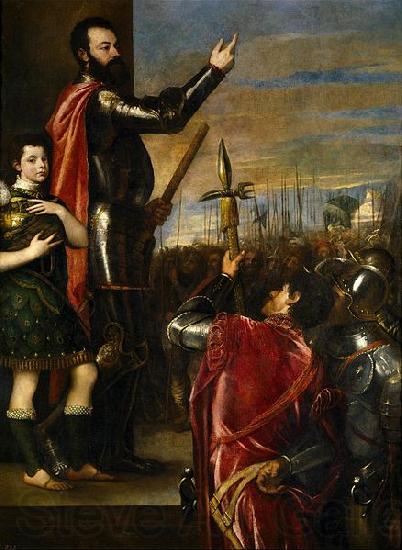 Titian Alfonso di'Avalos Addressing his Troops Spain oil painting art