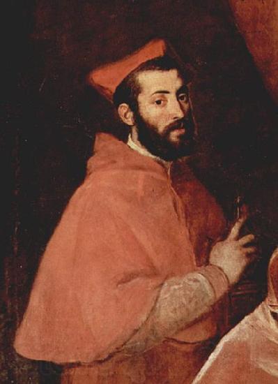 Titian Alessandro Cardinal Farnese France oil painting art