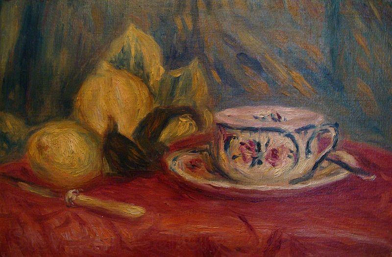 Pierre Auguste Renoir Lemons and Teacup Spain oil painting art