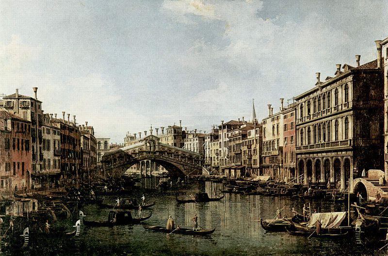 Canaletto Il Canale Grande a Rialto Spain oil painting art