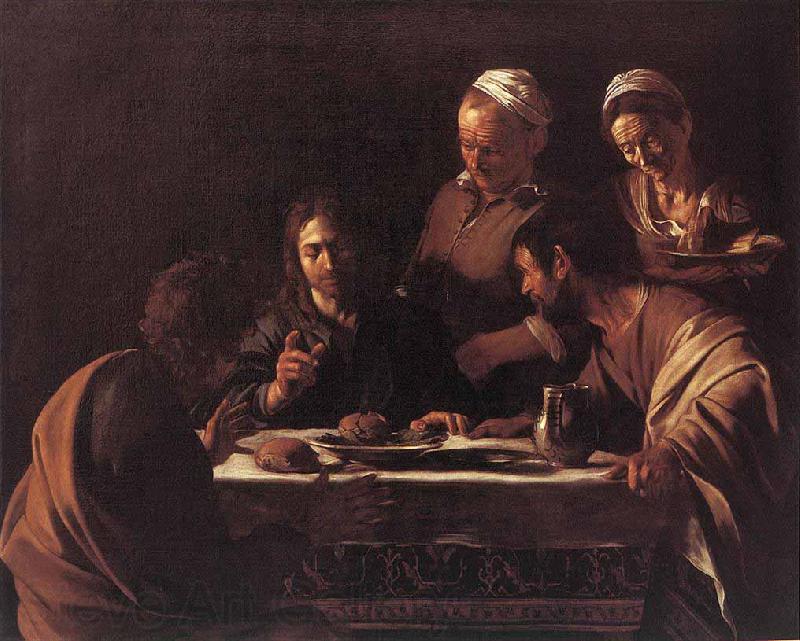 Caravaggio Supper at Emmaus Norge oil painting art