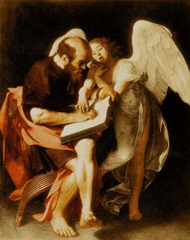 Caravaggio Saint Matthew and the Angel Spain oil painting art