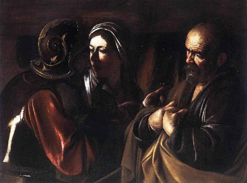 Caravaggio Denial of Saint Peter Norge oil painting art